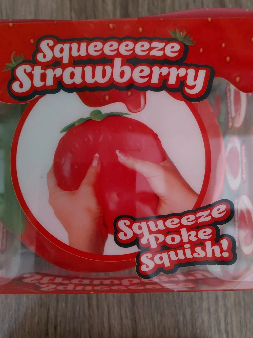 Sunny Days Jumbo Squeezy Squish Strawberry Squishy Toy Stress Relief Toy New